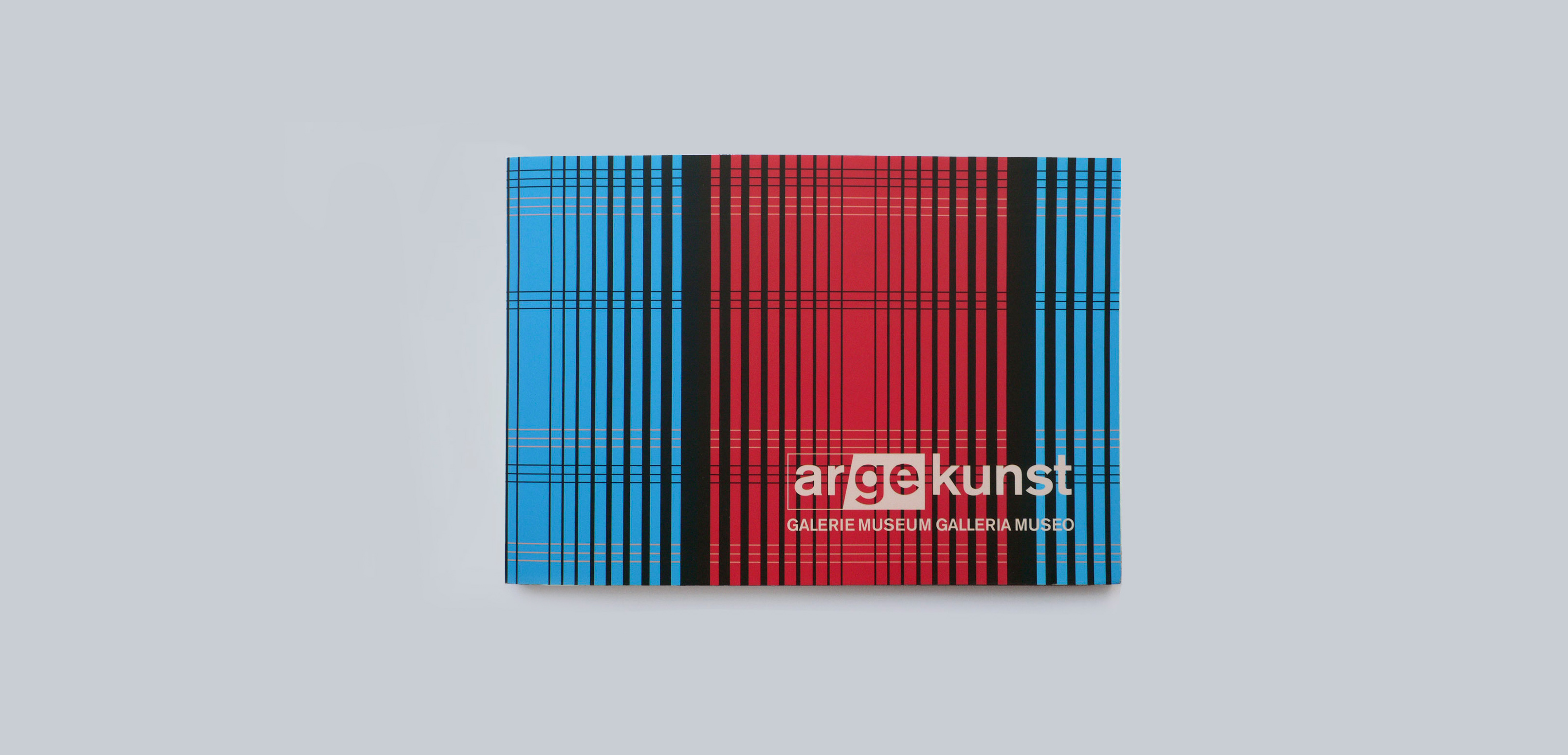 Closed catalogue. Graphical pattern with overlayed logo.