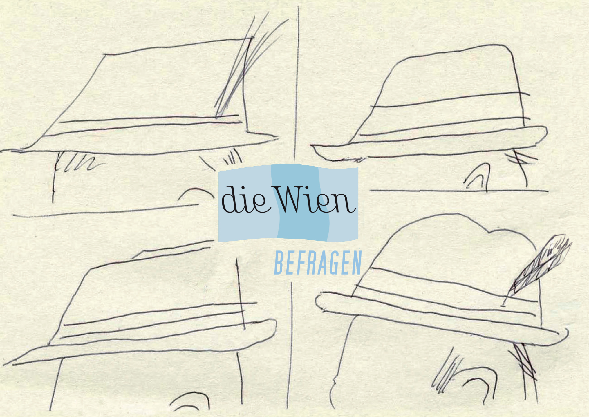 Postcard with illustration. Logo overlayed in center.